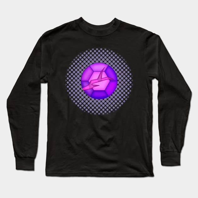 Cracked Amethyst Gem Long Sleeve T-Shirt by Blackmoonrose13